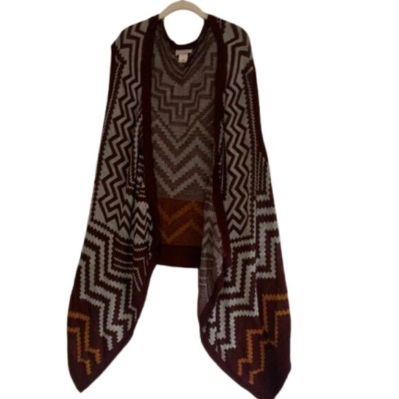 Catherines Plus Sized Fair Isle Cascade Sweater Vest 5x - Picture 2 of 7